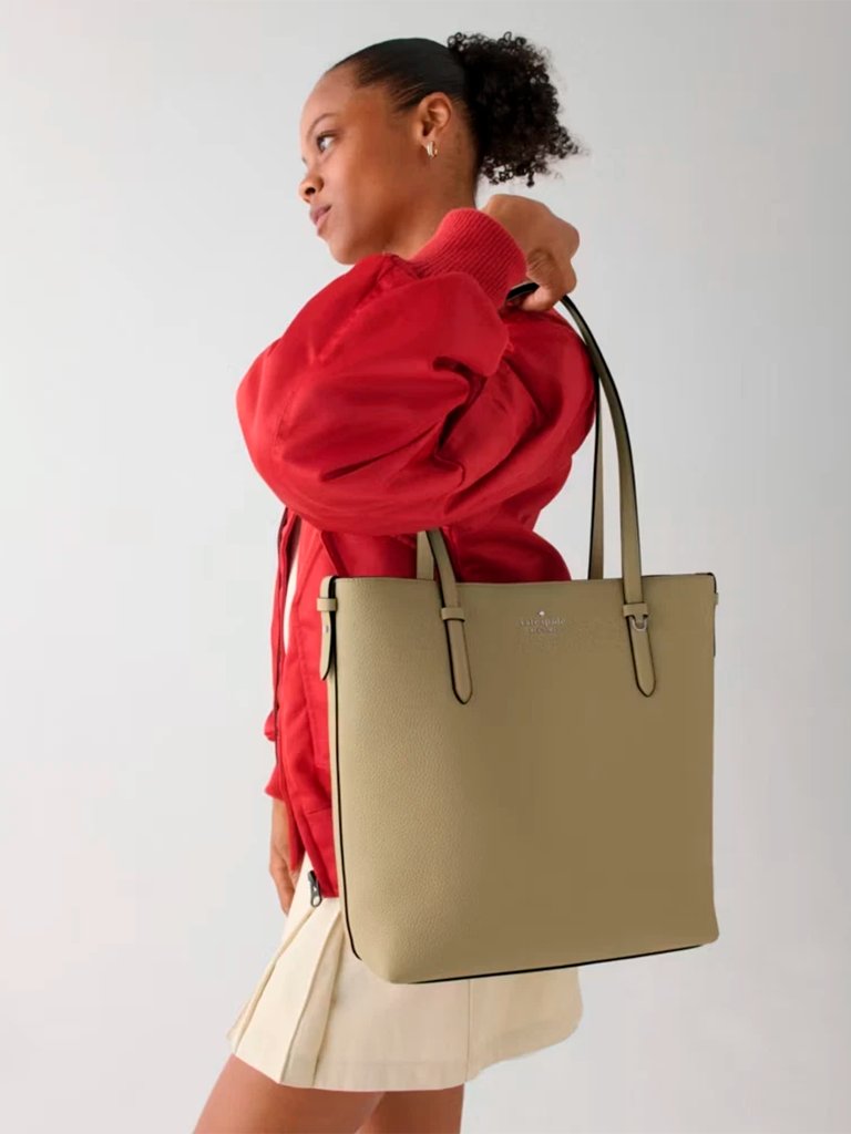 S Kate Spade Juliette Army Green Leather Medium Tote Bag Elm Kn188purse Nwt $399